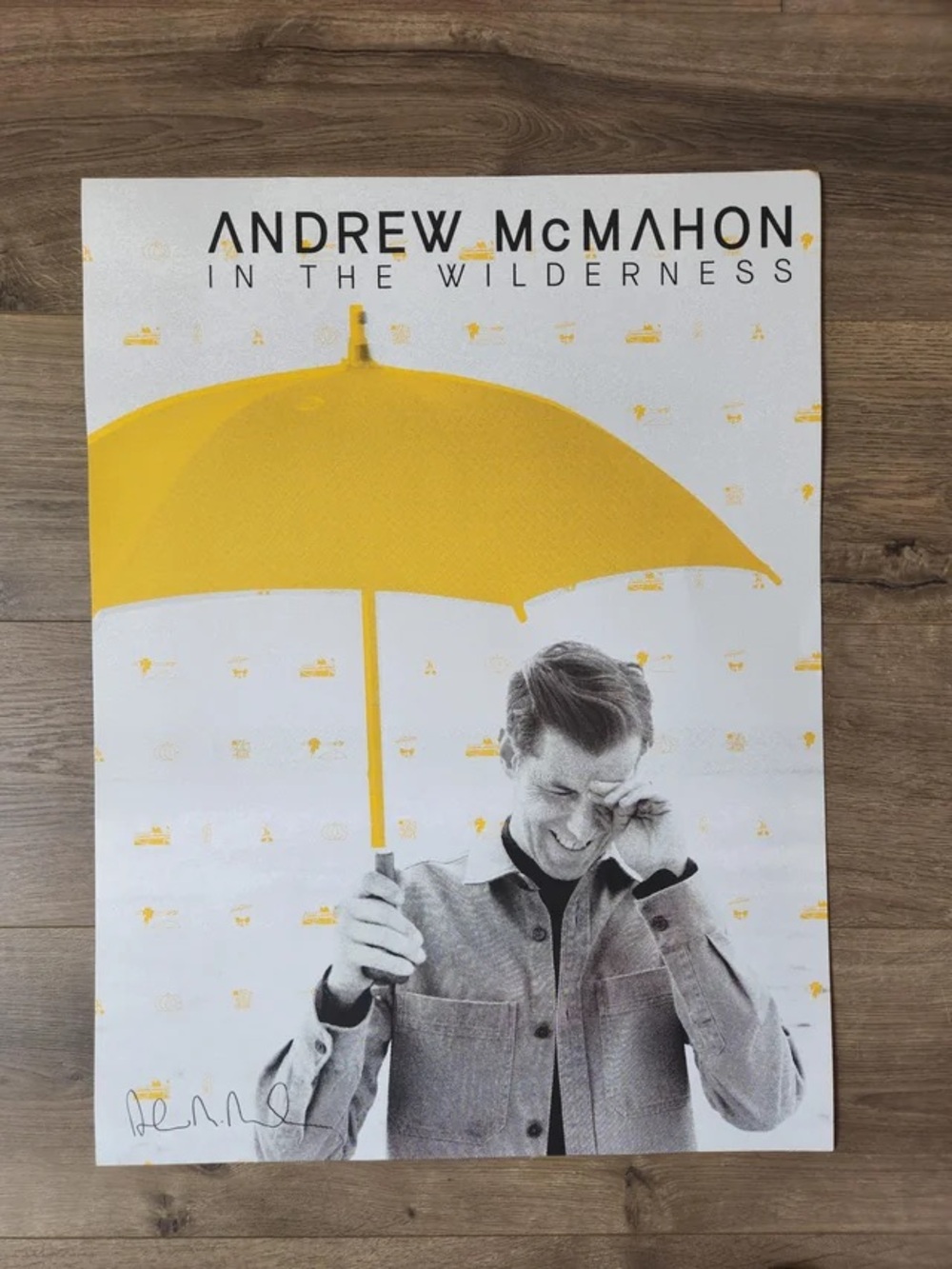 Andrew McMahon signed poster